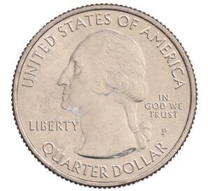 1/4 доллара (25 центов) 2015 года P США «Национальные парки — №29 Национальное убежище дикой природы Бомбай-Хук»