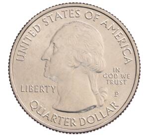 1/4 доллара (25 центов) 2015 года P США «Национальные парки — №29 Национальное убежище дикой природы Бомбай-Хук»