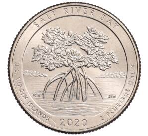 1/4 доллара (25 центов) 2020 года P США «Национальные парки — №53 Исторический парк и заповедник Бухта Соленой реки» — Фото №1