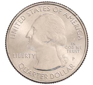 1/4 доллара (25 центов) 2020 года P США «Национальные парки — №53 Исторический парк и заповедник Бухта Соленой реки» — Фото №2