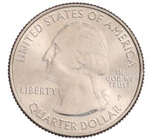 1/4 доллара (25 центов) 2020 года P США «Национальные парки — №53 Исторический парк и заповедник Бухта Соленой реки» — Фото №2