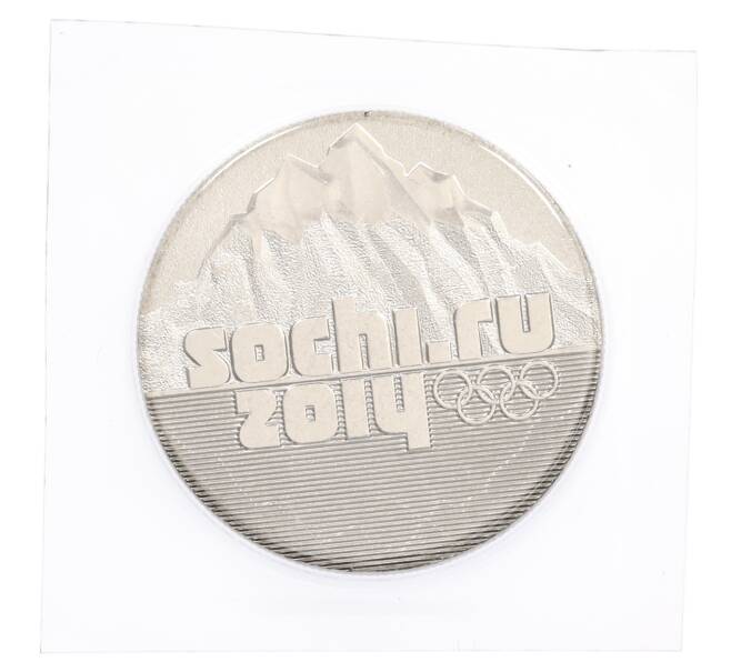 Монета 25 рублей 2014 года СПМД «XXII зимние Олимпийские Игры 2014 в Сочи — Горы» (в блистере) (Артикул: M1-0587) — Фото №1