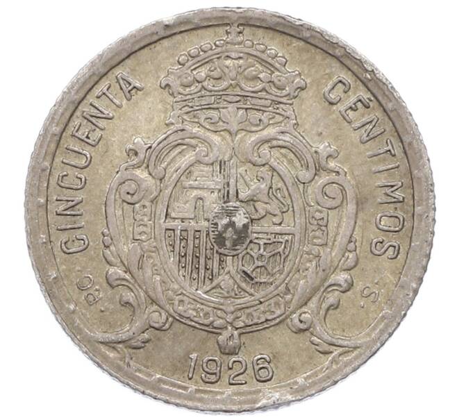 Монета 50 сентимо 1926 года Испания (Артикул: K10-5433) — Фото №2