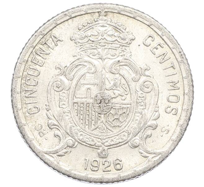 Монета 50 сентимо 1926 года Испания (Артикул: K10-5434) — Фото №2
