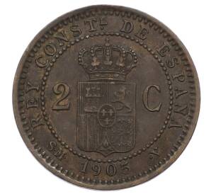 2 сентимо 1905 года Испания