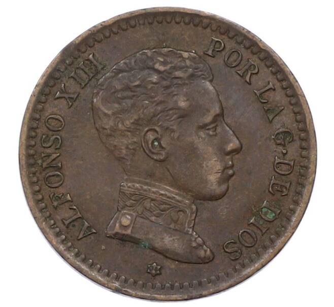 Монета 2 сентимо 1904 года Испания (Артикул: K10-5489) — Фото №1