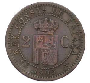 2 сентимо 1905 года Испания