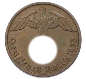 2 рейхспфеннига 1936 года D Германия — Фото №1