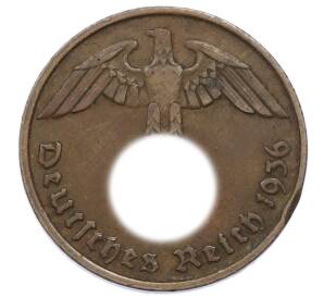 2 рейхспфеннига 1936 года D Германия — Фото №1