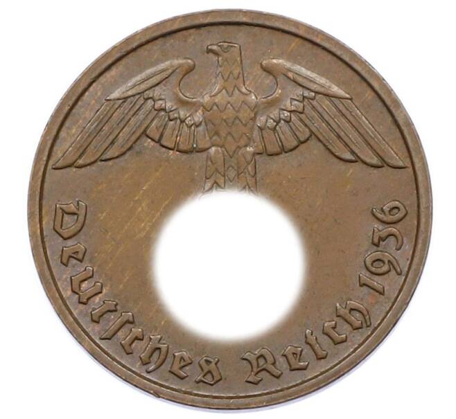 Монета 2 рейхспфеннига 1936 года D Германия (Артикул: K10-5495) — Фото №1