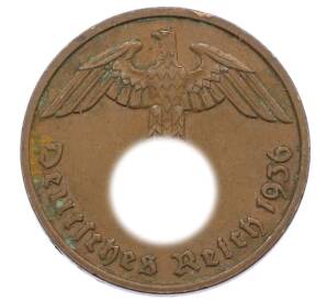 2 рейхспфеннига 1936 года D Германия — Фото №1