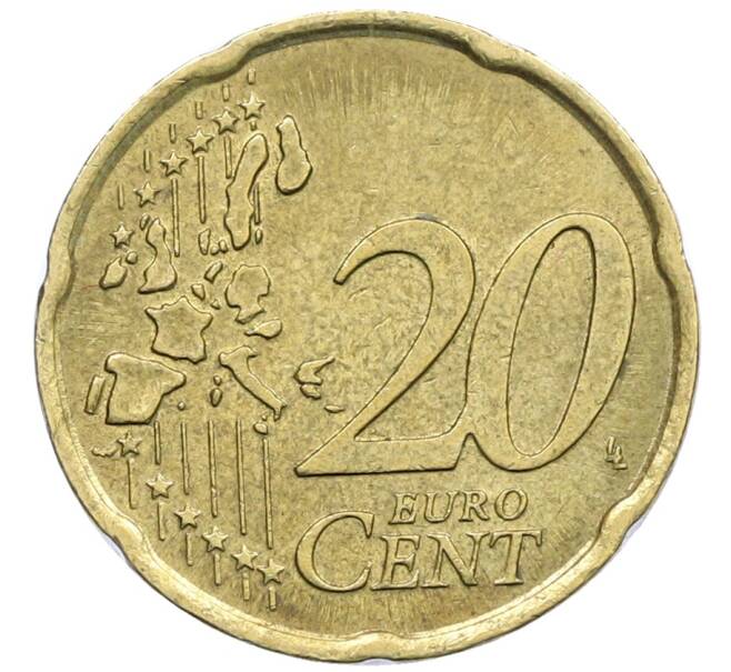 Монета 20 евроцентов 2002 года Италия (Артикул: T11-25231) — Фото №2