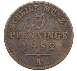 3 пфеннига 1852 года A Пруссия — Фото №1