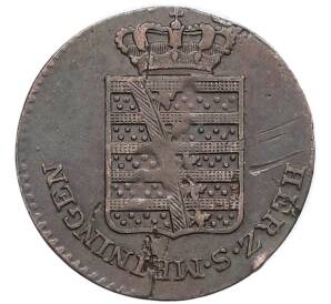 1/4 крейцера 1829 года Саксен-Мейнинген — Фото №2