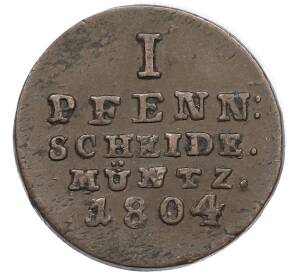 1 пфенниг 1804 года Брауншвейг-Люнебург — Фото №1