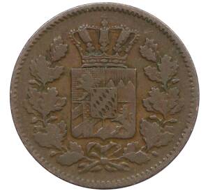 2 пфеннига 1864 года Бавария — Фото №2