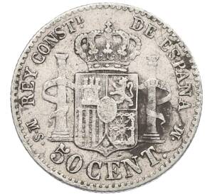 50 сентимо 1885 года Испания — Фото №2