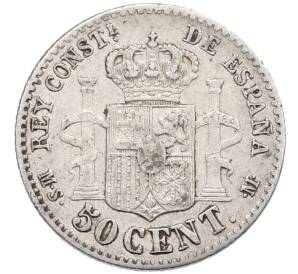 50 сентимо 1880 года Испания — Фото №2