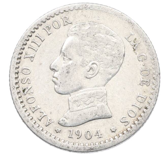 Монета 50 сентимо 1904 года Испания (Артикул: K10-5597) — Фото №1