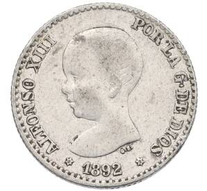 50 сентимо 1892 года Испания — Фото №1