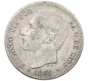 50 сентимо 1885 года Испания — Фото №1