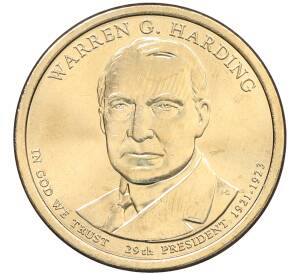 1 доллар 2014 года (D) США «29-й президент США Уоррен Гардинг» — Фото №1