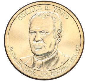 1 доллар 2016 года (P) США «38-й президент США Джеральд Форд»