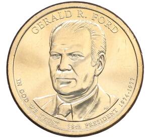 1 доллар 2016 года (P) США «38-й президент США Джеральд Форд»