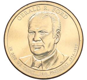 1 доллар 2016 года (P) США «38-й президент США Джеральд Форд»