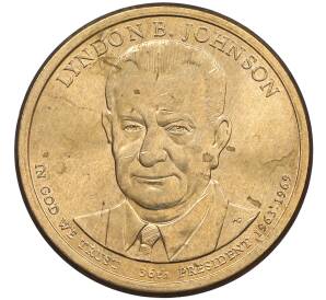 1 доллар 2015 года (P) США «36-й президент США Линдон Джонсон» — Фото №1