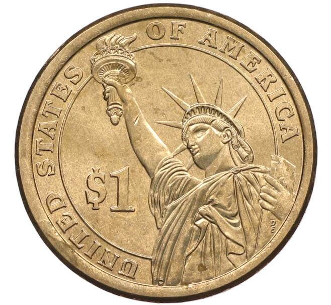 Монета 1 доллар 2015 года (P) США «36-й президент США Линдон Джонсон» (Артикул: M2-90357) — Фото №2