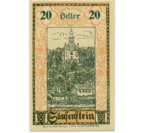 20 геллеров 1920 года Австрия — Заусенштайн (Нотгельд) — Фото №1