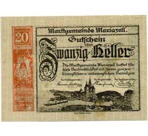 20 геллеров 1920 года Австрия — Мариацелль (Нотгельд) — Фото №1