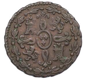 2 мараведи 1828 года Испания — Фото №2