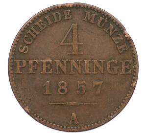 4 пфеннига 1857 года A Пруссия — Фото №1
