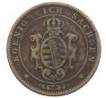 Монета 5 пфеннигов 1862 года Саксония (Артикул: K10-5624) — Фото №2