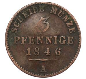 3 пфеннига 1846 года A Пруссия — Фото №1