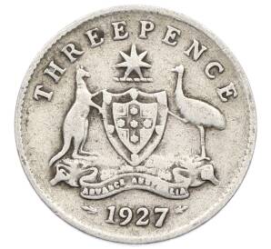 3 пенса 1927 года Австралия — Фото №1