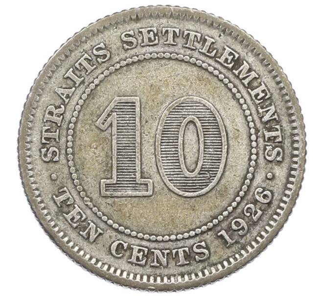 Монета 10 центов 1926 года Стрейтс Сетлментс (Артикул: K10-5665) — Фото №1