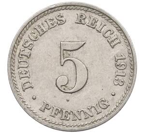 5 пфеннигов 1913 года D Германия — Фото №1