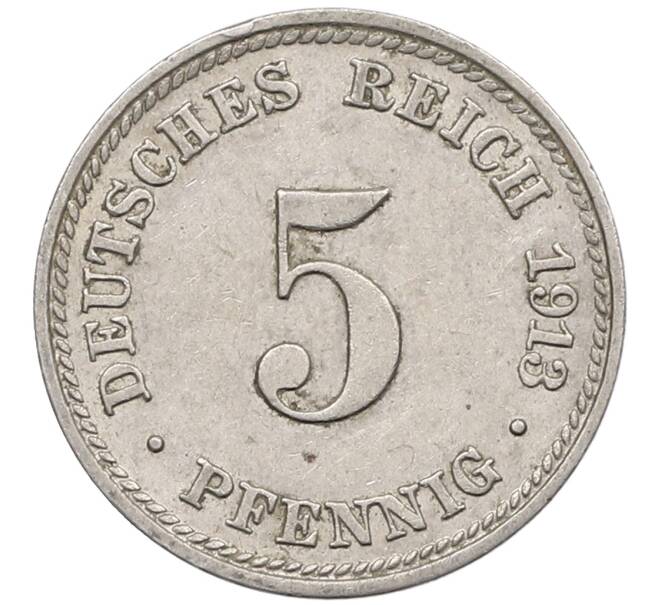 Монета 5 пфеннигов 1913 года D Германия (Артикул: M2-90408) — Фото №1