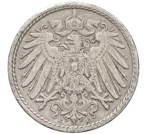 5 пфеннигов 1908 года E Германия — Фото №2