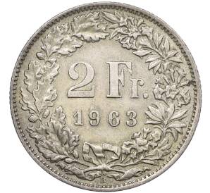 2 франка 1963 года Швейцария — Фото №1