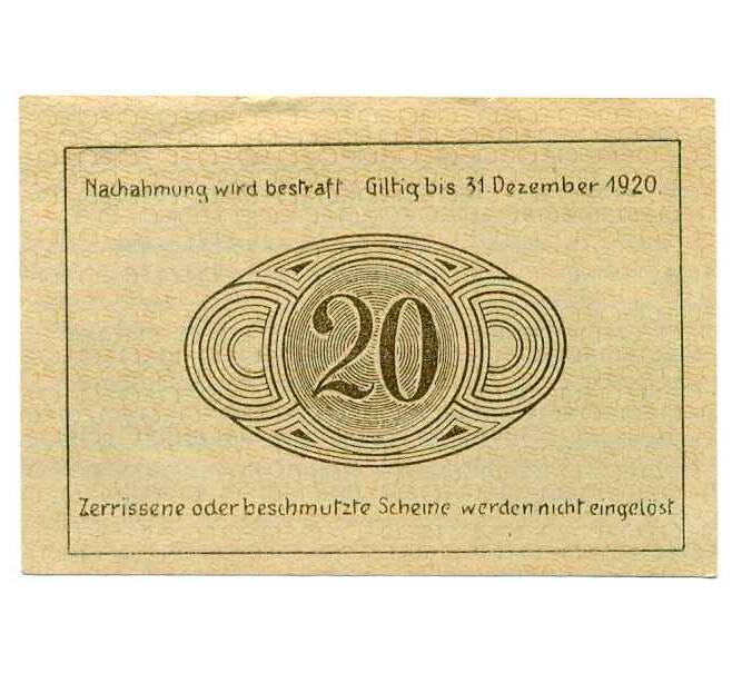 Банкнота 20 геллеров 1920 года Австрия — Коммуна Графеншлаг (Нотгельд) (Артикул: B2-14796) — Фото №2