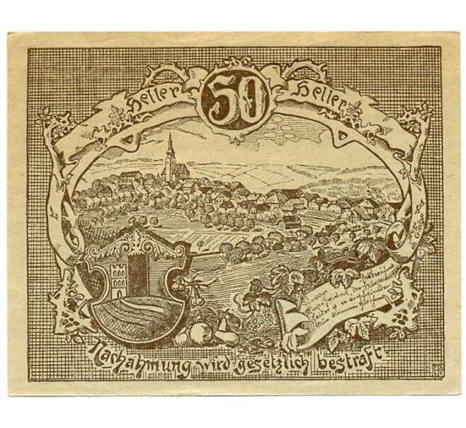 Банкнота 50 геллеров 1920 года Австрия — Коммуна Грамаштеттен (Нотгельд) (Артикул: B2-14801) — Фото №2