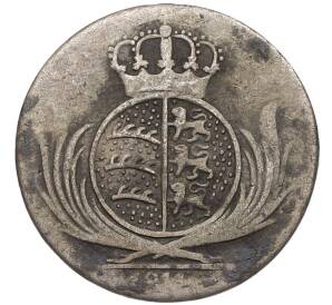 6 крейцеров 1814 года Вюртемберг — Фото №2