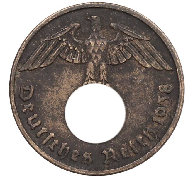 Монета 2 рейхспфеннига 1938 года A Германия (Артикул: K10-5830) — Фото №1
