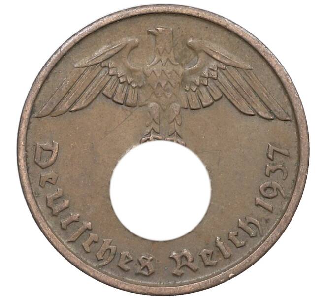 Монета 2 рейхспфеннига 1937 года A Германия (Артикул: K10-5831) — Фото №1