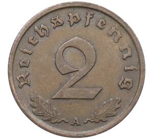 2 рейхспфеннига 1937 года A Германия — Фото №2