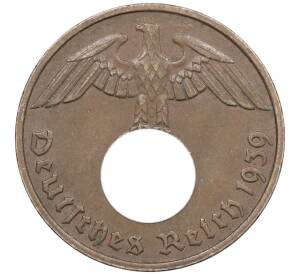 2 рейхспфеннига 1939 года G Германия — Фото №1